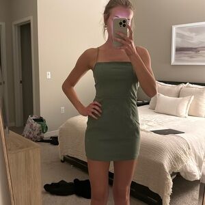 PacSun Green Spaghetti Strap Dress